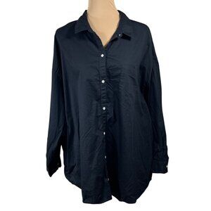 Old Navy Women's Button Front Shirt The Boyfriend Size XXL 2XL